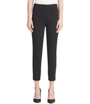 Dkny Womens Faux-Leather Trim Casual Trouser Pants, TW2