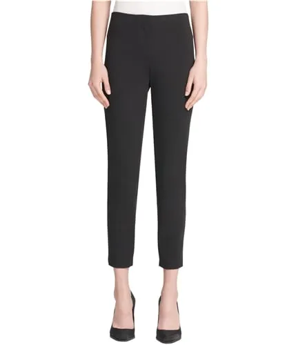Dkny Womens Faux-Leather Trim Casual Trouser Pants, TW2