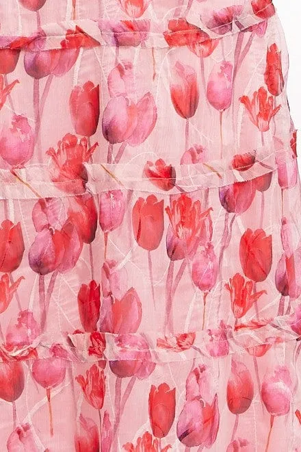Clover Skirt - Tickle Me Tulip Neat Look Front Slit