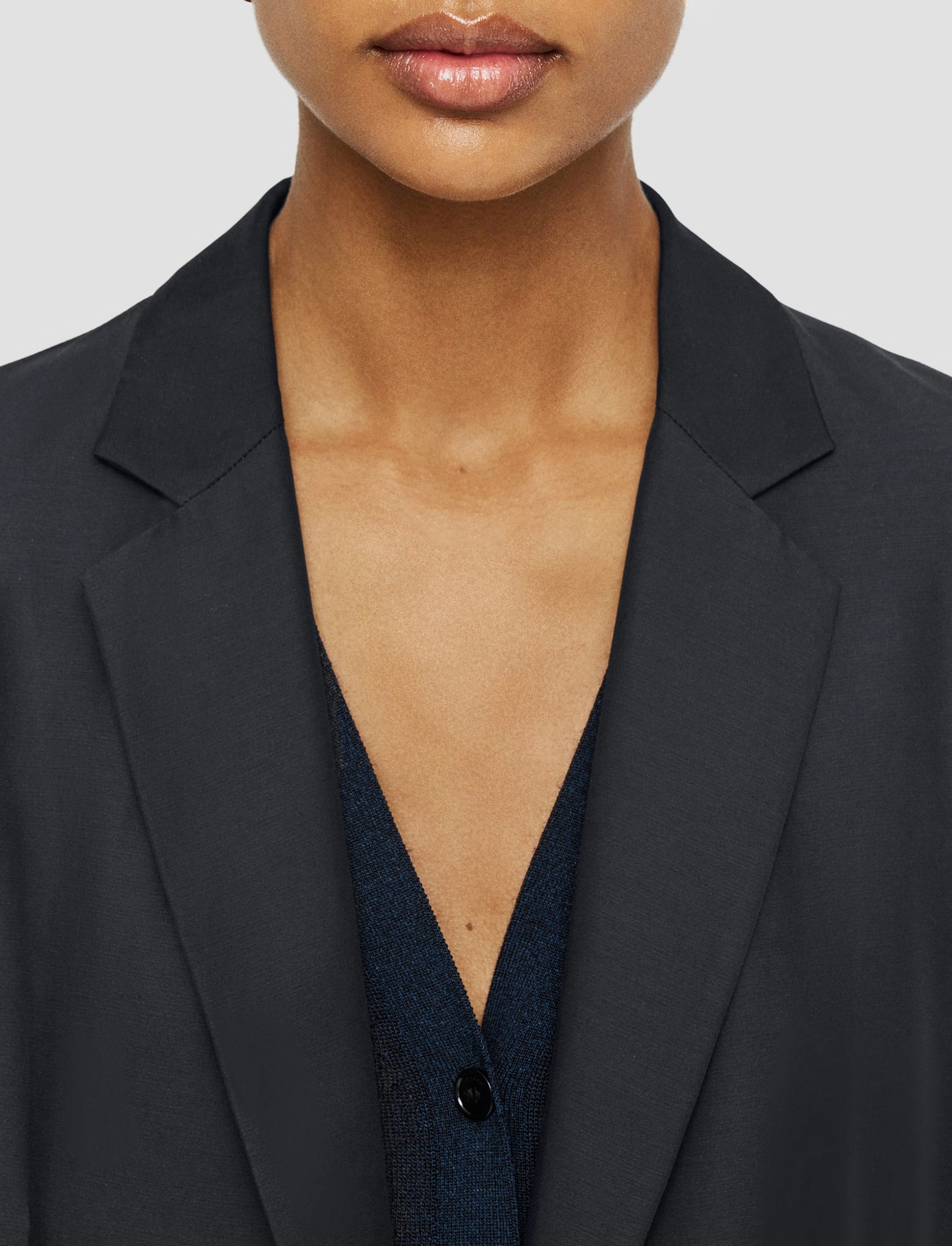 Soft Cotton Silk Belmore Jacket Style Layer