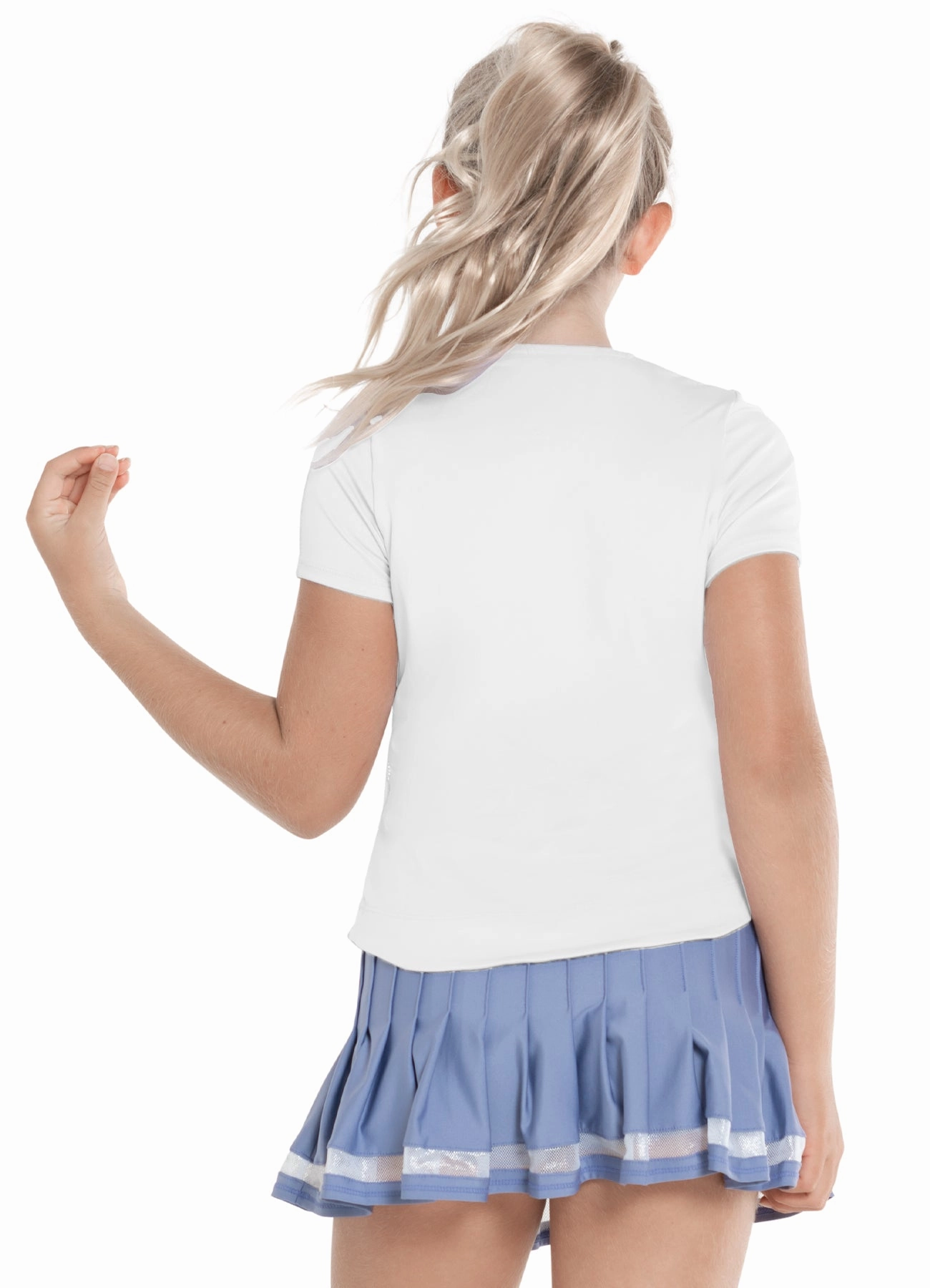 Cozy Blouse LatticeKnit Double V Short Sleeve