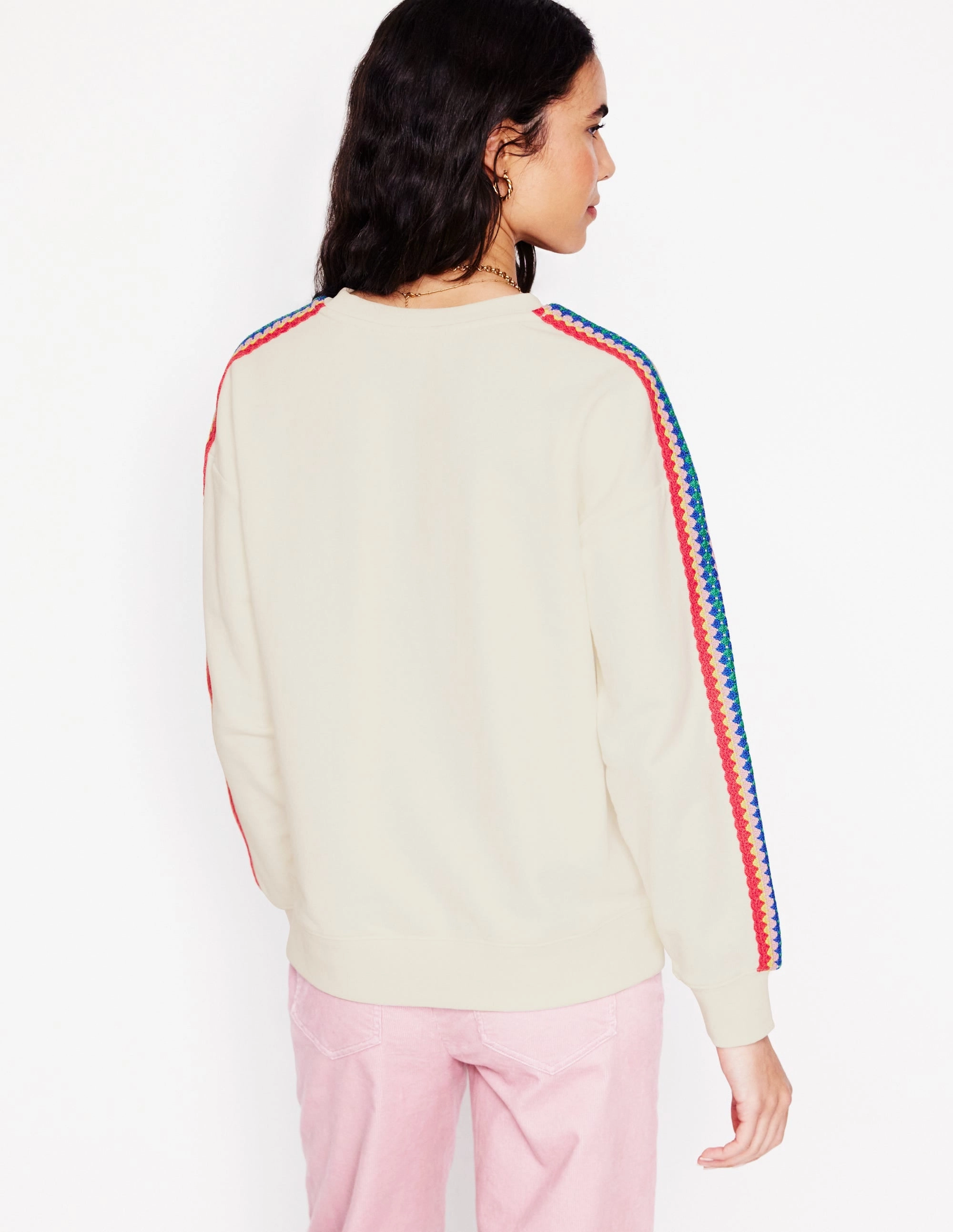 Emi Crochet Sweatshirt-Ivory AntiOdor