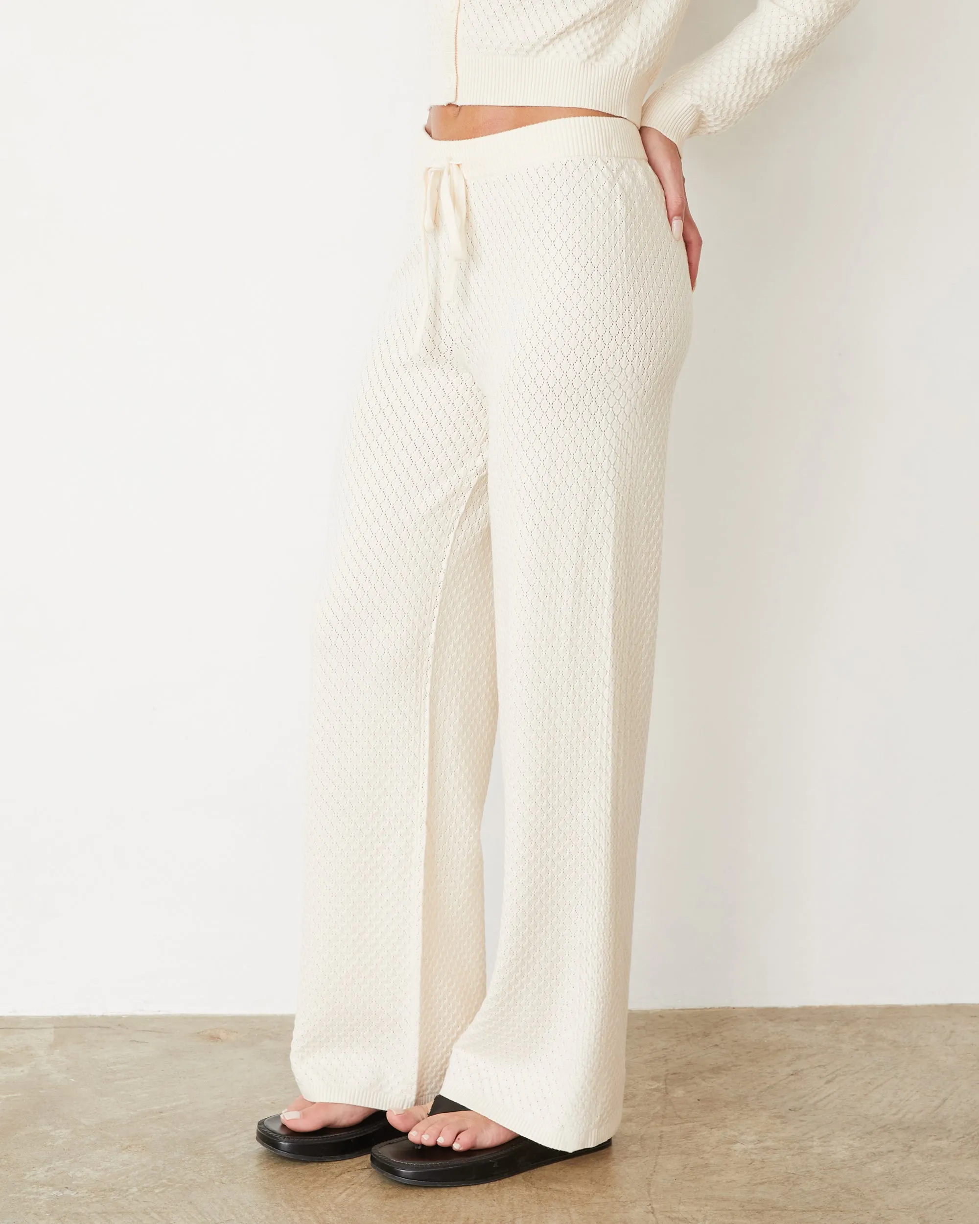 Softknit French Waffle Lounge Pant EcoFriendlyMaterial Ergonomic Pattern Design