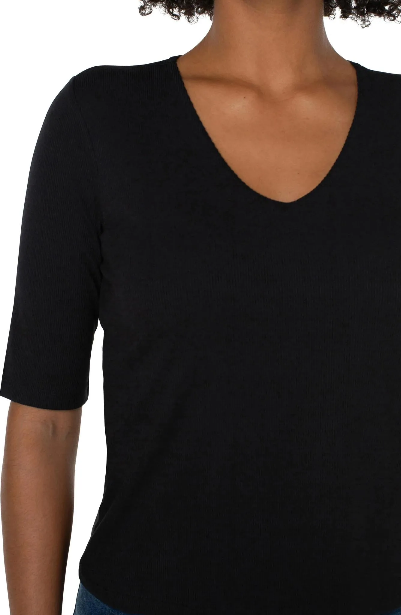 Microfiber Technology Liverpool Double Layer V-Neck