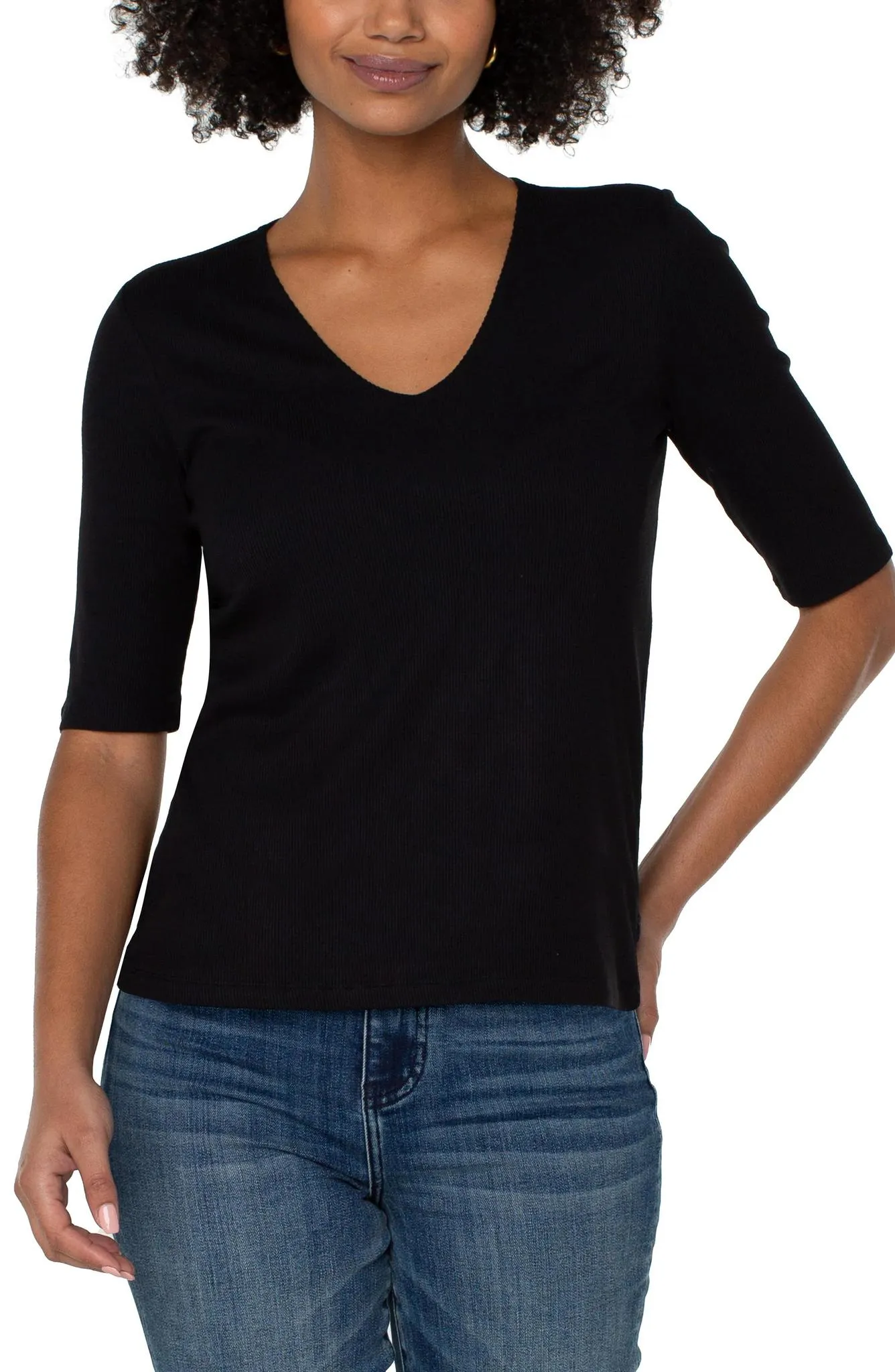 Comfortable Cotton MicrofiberTech Liverpool Double Layer V-Neck