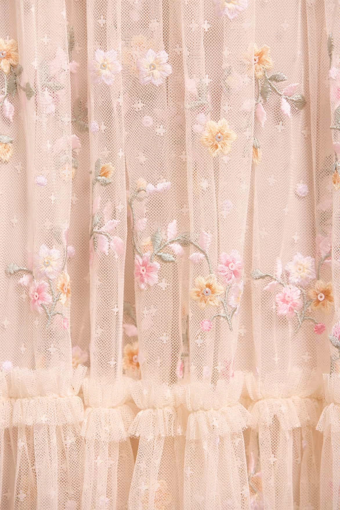 Night Mood Breathable-Lining Dragonfly Garden Ankle Gown
