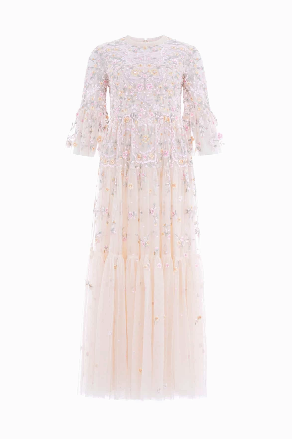 Dragonfly Garden Ankle Gown Retro Mood