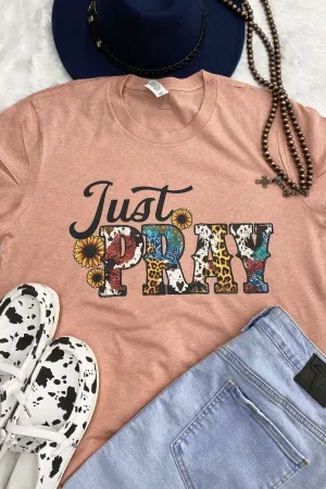 DTF BC JUST PRAY -  HEATHER SUNSET