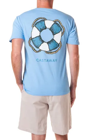 Beach Tee Azure Castaway ElasticEdgeBinding NonScratchSurface