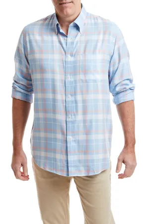 Chase Shirt Blue with Pink Windowpane Simple Shirt