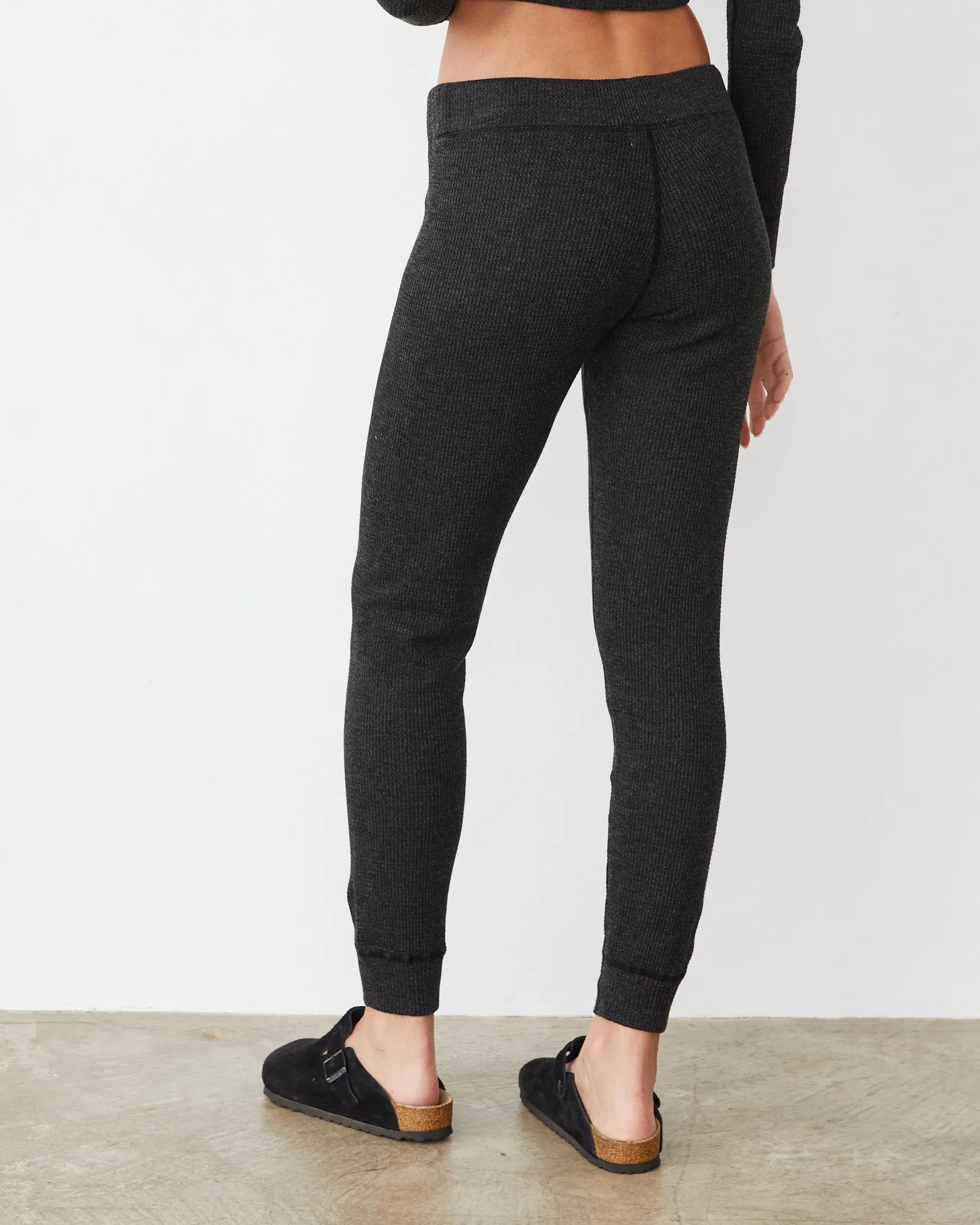Cozy Heather Thermal Cuff Sweat Anti Static Finish