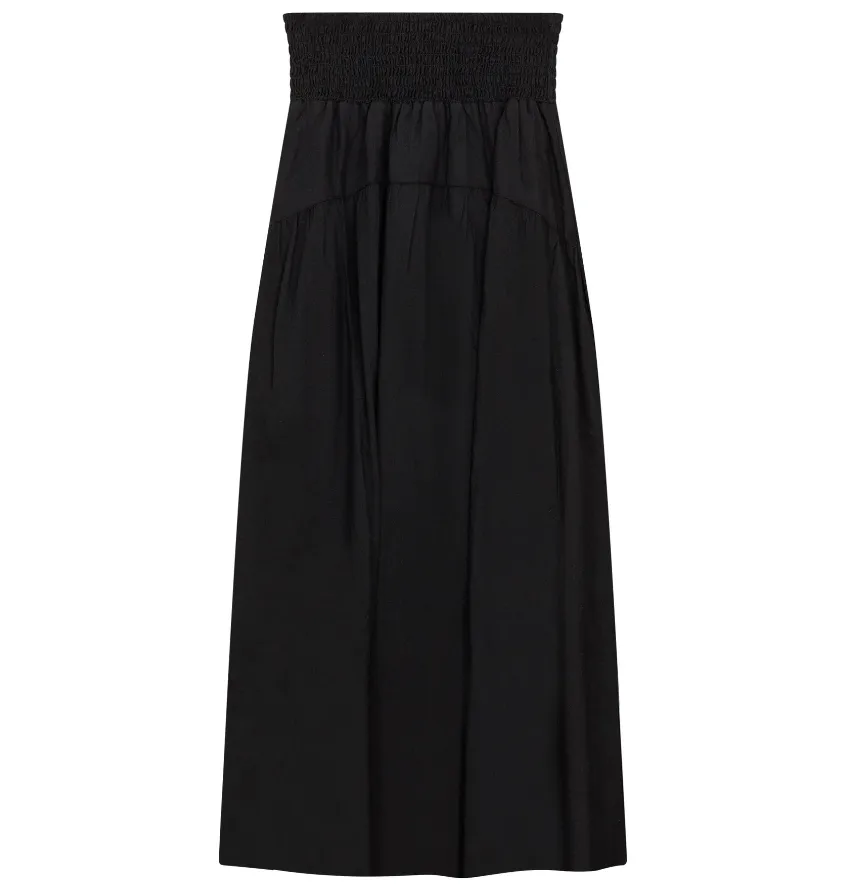 Red Myth Black Gauze Maxi Skirt SB4CM8886SL music concert