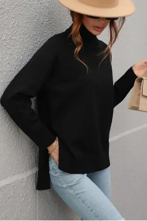 PlushLining SoftBrushed TURTLE NECK SOLID DAILY SWEATER TOP