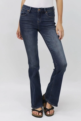 Dear John Jaxtyn Bootcut Jeans in Millbridge Low Profile Waistband Integration Wrinkle resistant fabric