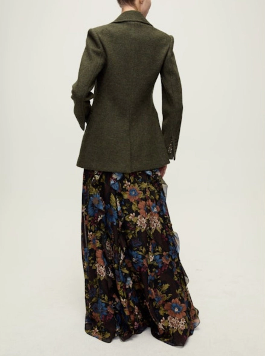 Noise Reducing Zippers Duran Wool Coat Cypress