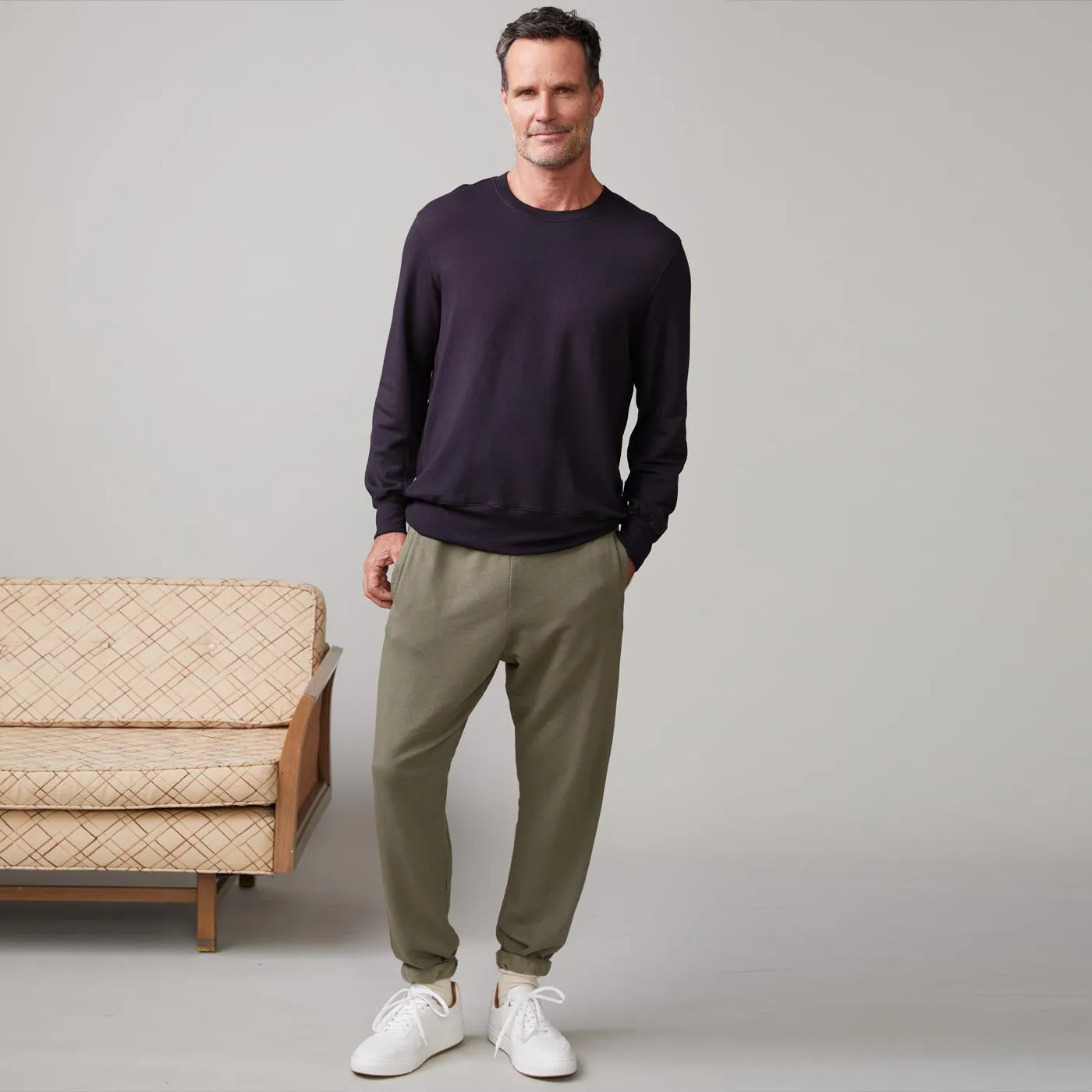 Slim Fit Shirt Lounge Sweatshirt