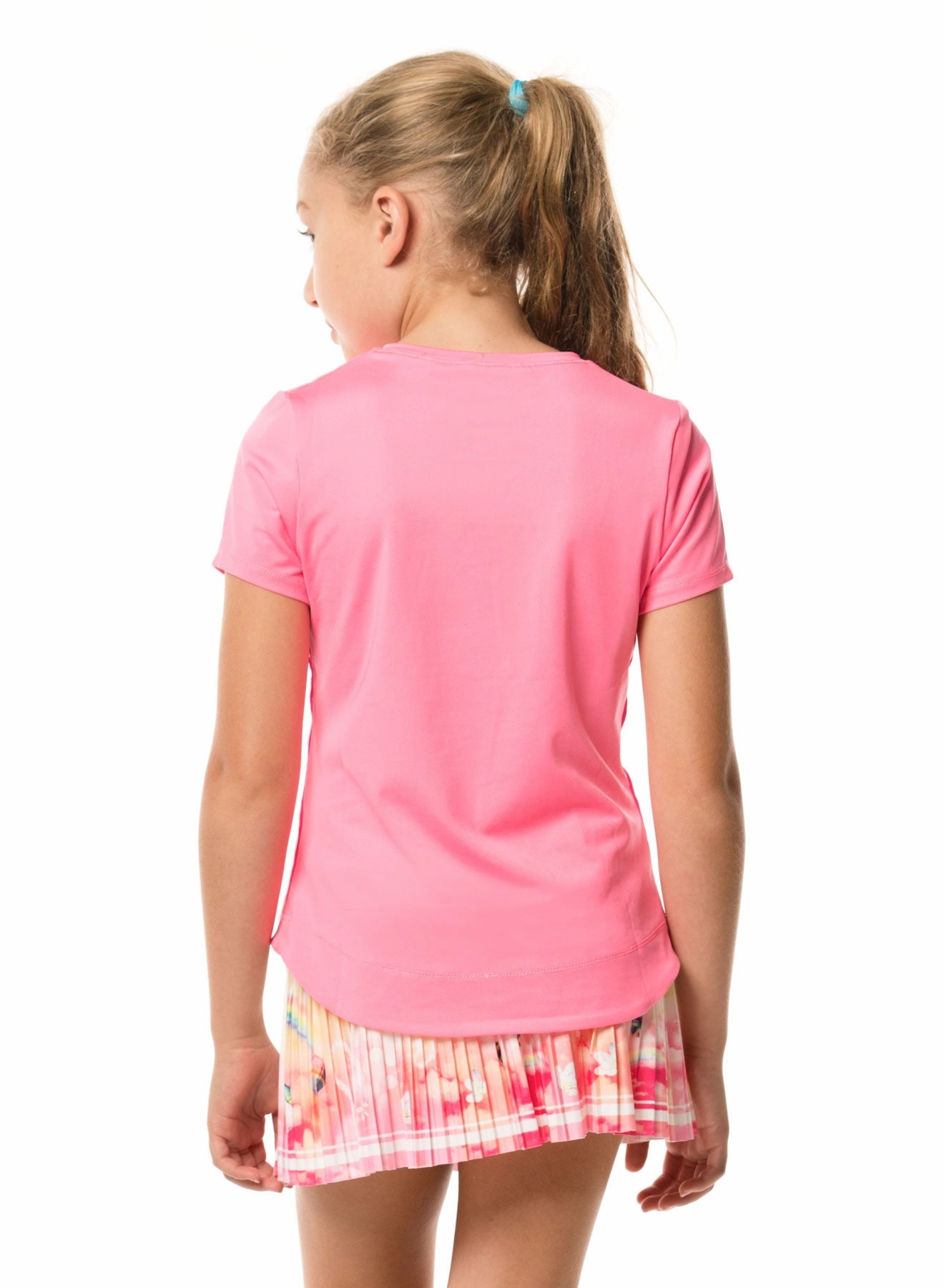 Smooth Seam Transition VersatileNeckline Dynamic High-Low Short Sleeve