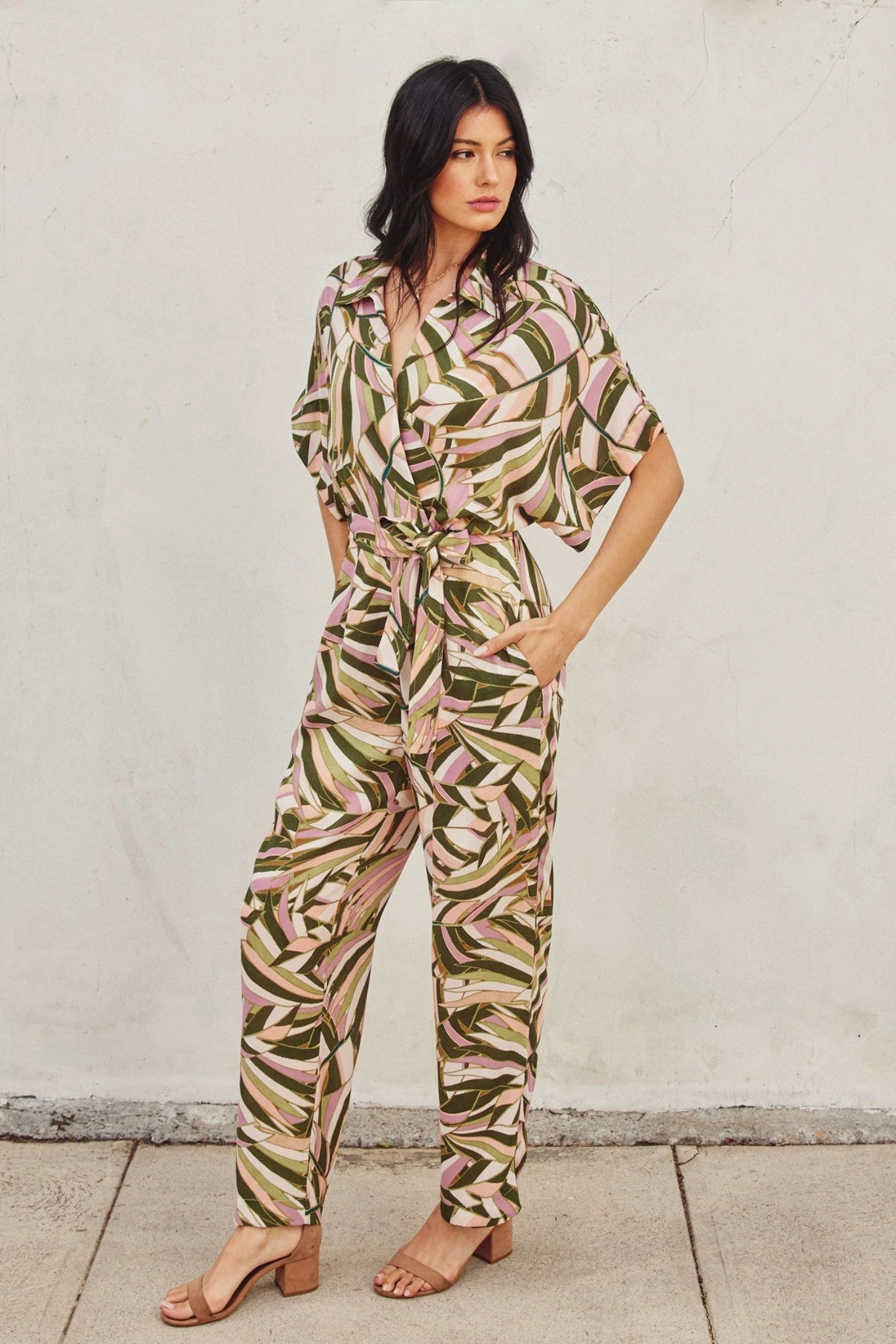 KAI SURPLICE PULL-ON JUMPSUIT Casual Relax
