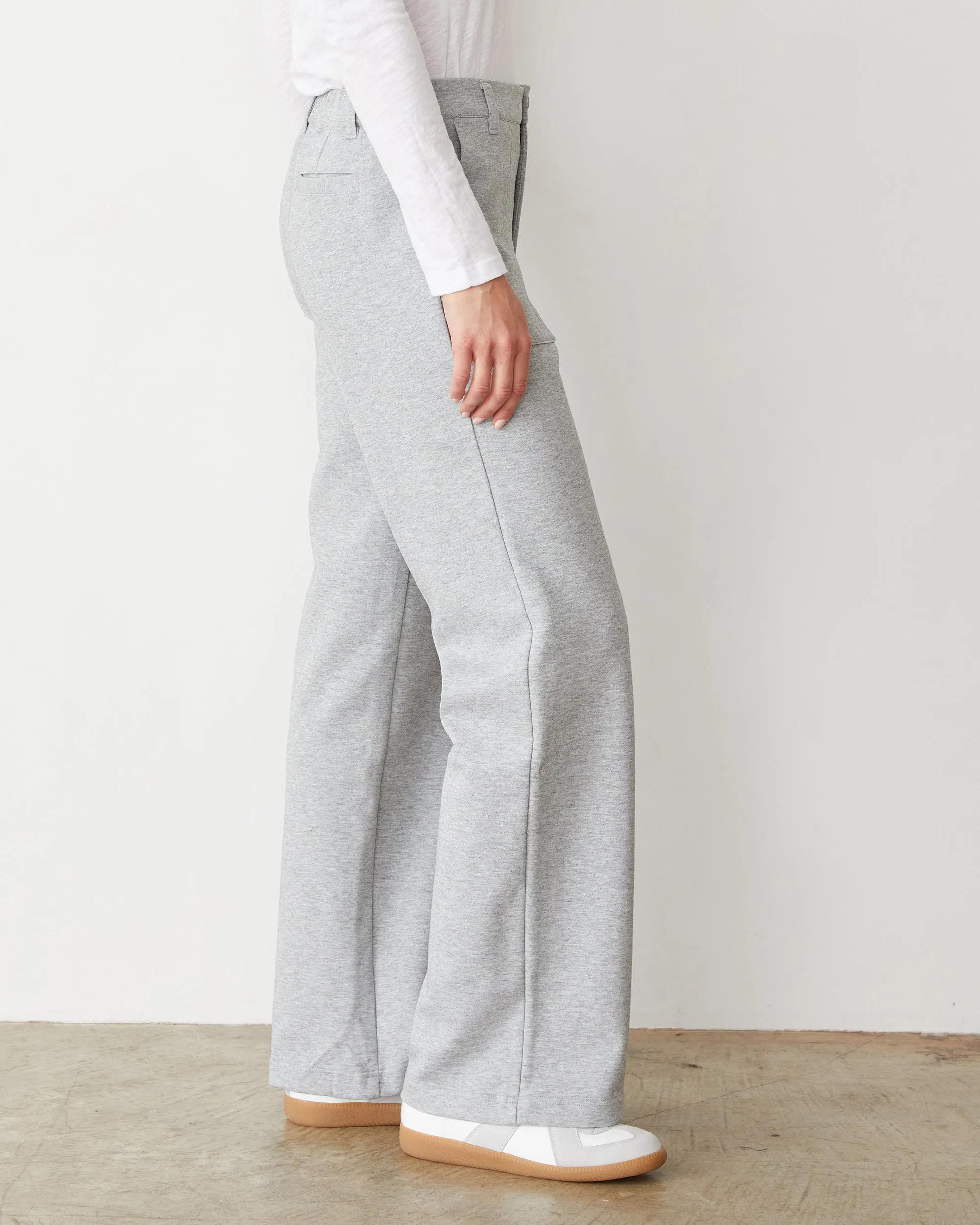 Relaxed Comfort Fit Boho chic Cotton Knit Patch Pocket Pant