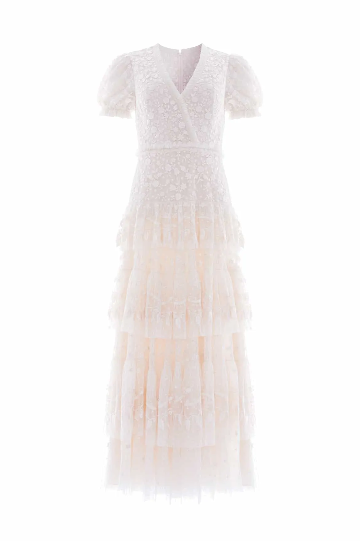 Layered Lace Ankle Gown Social Charm Fall Go