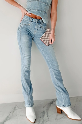 StaticDissipative Morley High Rise Almost Famous Bootcut Jeans (Light)