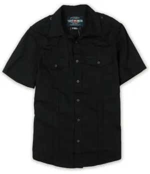 Ecko Unltd. Mens Ss Solid Poplin Button Up Shirt