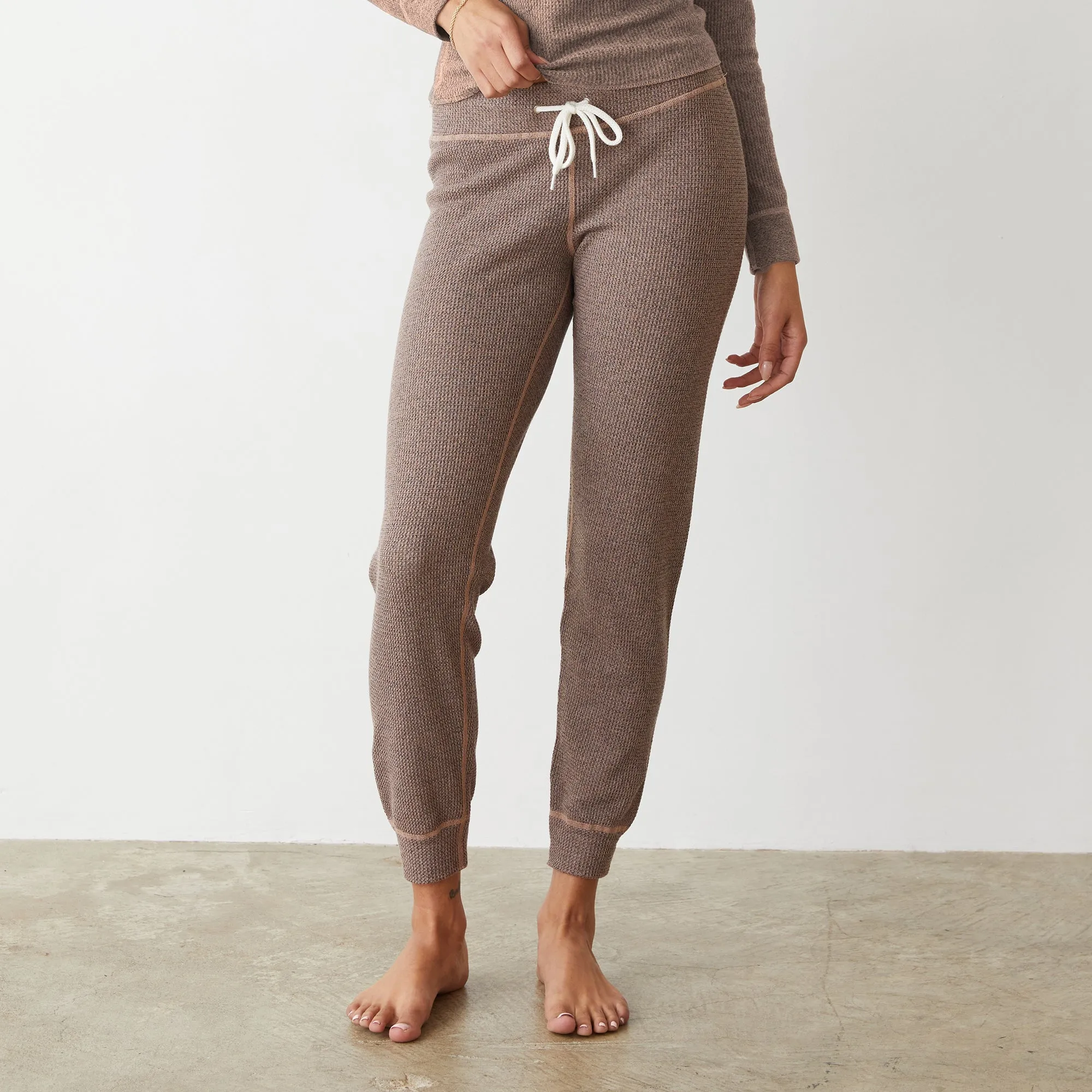 Cozy Heather Thermal Cuff Sweat Movement Fit Windproof coating