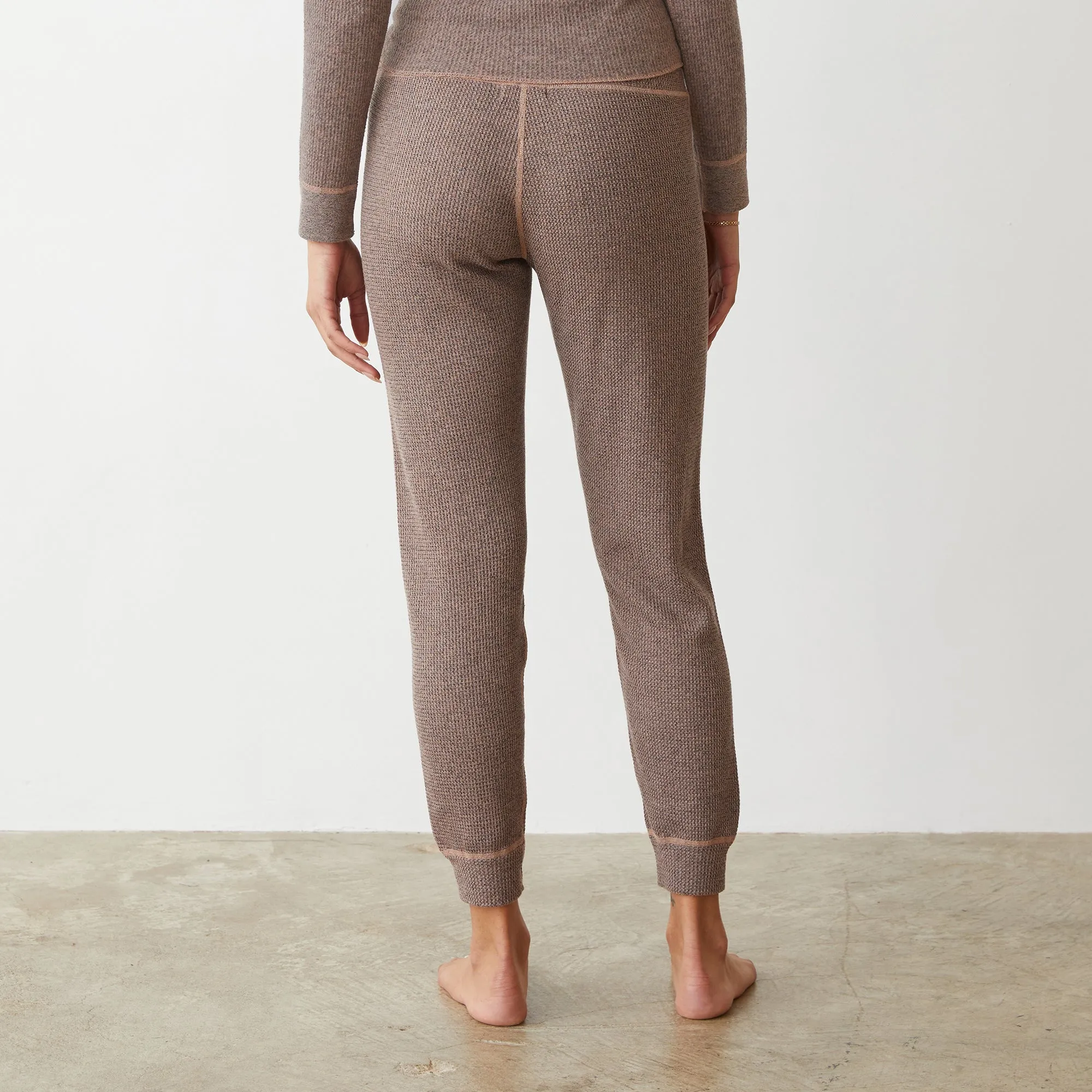 Cozy Heather Thermal Cuff Sweat Light support
