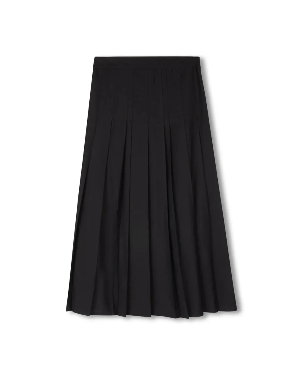 Odor control Easy Motion Epik Black Double Pleated Box Pleat Skirt W-23336