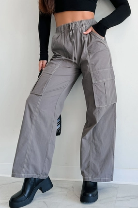 breathable panels Chilly Layering Macaulay Wide Leg Cargo Pants (Graphite)
