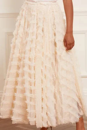 Chill Vibe Florence Ruffle Ankle Skirt