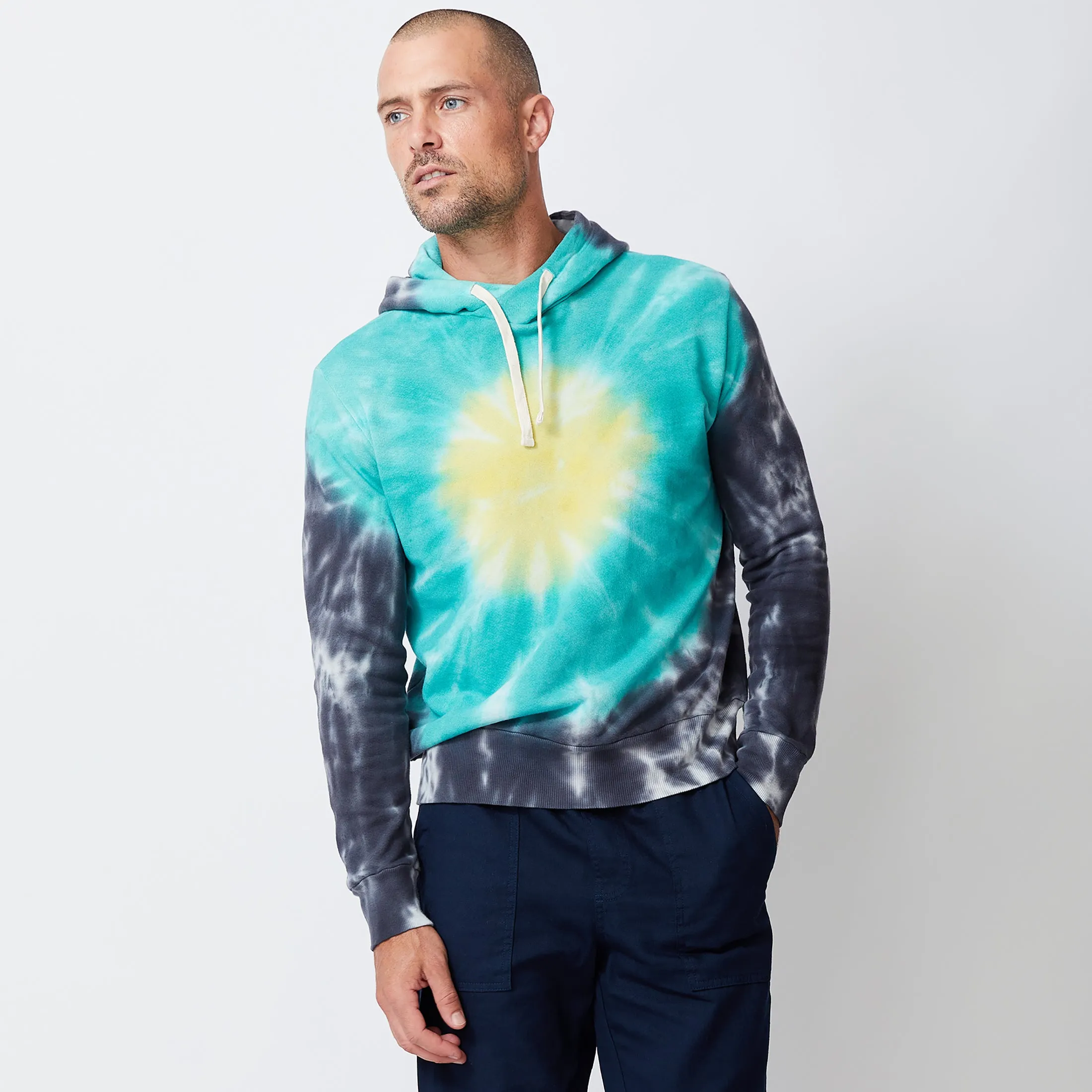 Sunburst Tie Dye Pullover Hoody LightReflective