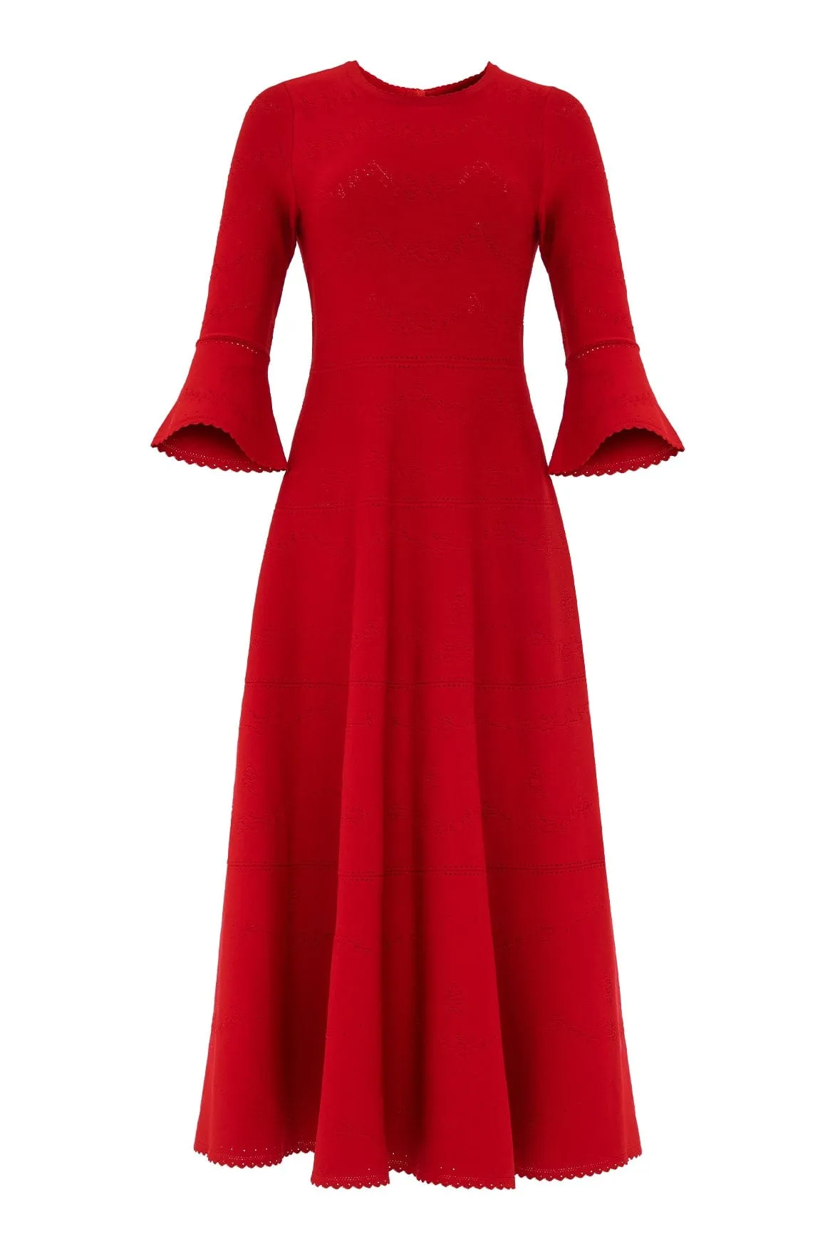 Travel-Essential AntiFrayEdging Pretty Pointelle Knit Ankle Gown