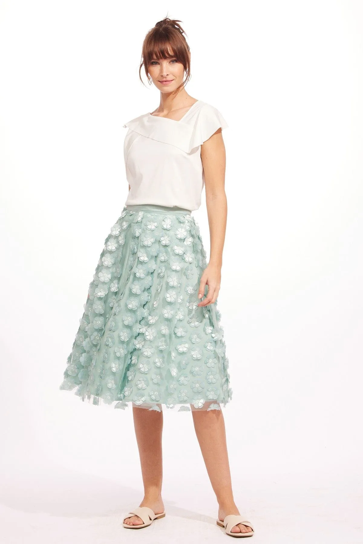 personalized option Chiara Skirt - Seafoam
