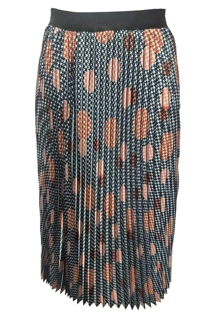 Ingrid Pleated Skirt -  Congo Dot Sustainable Fabric Weekend Fashion