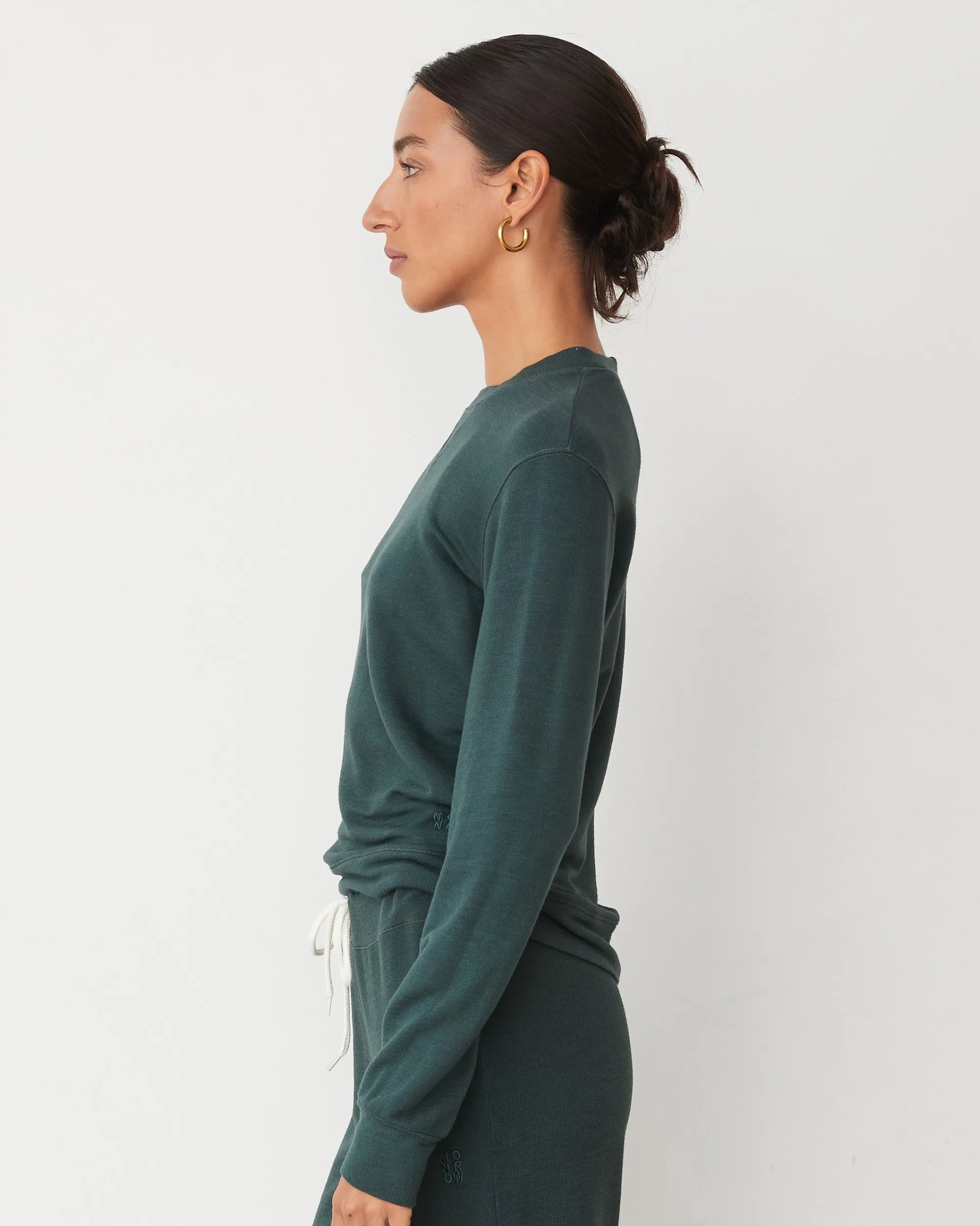 Natural Drape Light Fabric Supersoft Crew Neck Sweatshirt