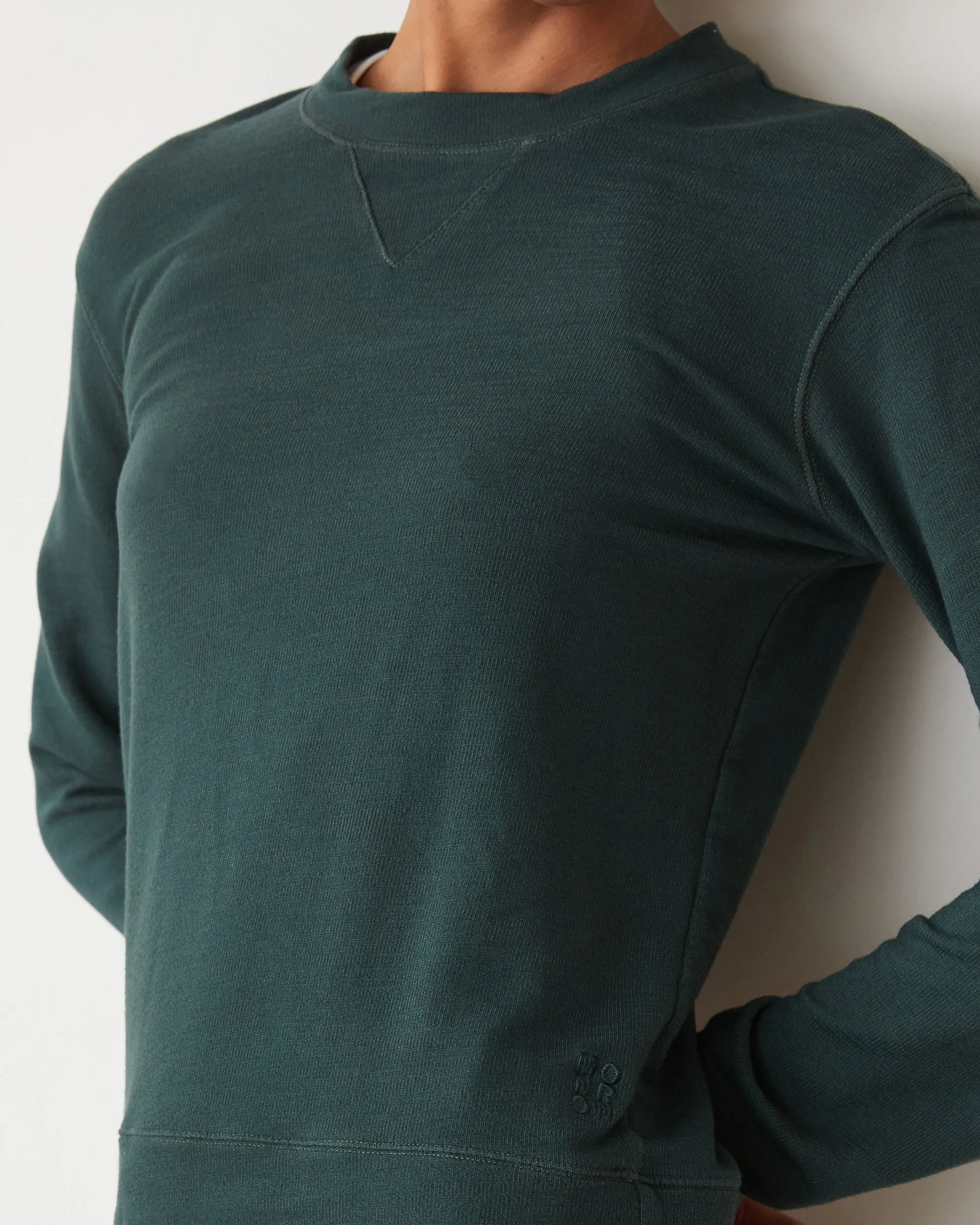 Supersoft Crew Neck Sweatshirt Collared Elegant Tailoring
