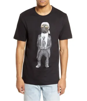 Elevenparis Mens Fashion Dog Graphic T-Shirt, TW1