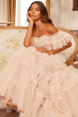 Classic Edge Elia Off-Shoulder Gown
