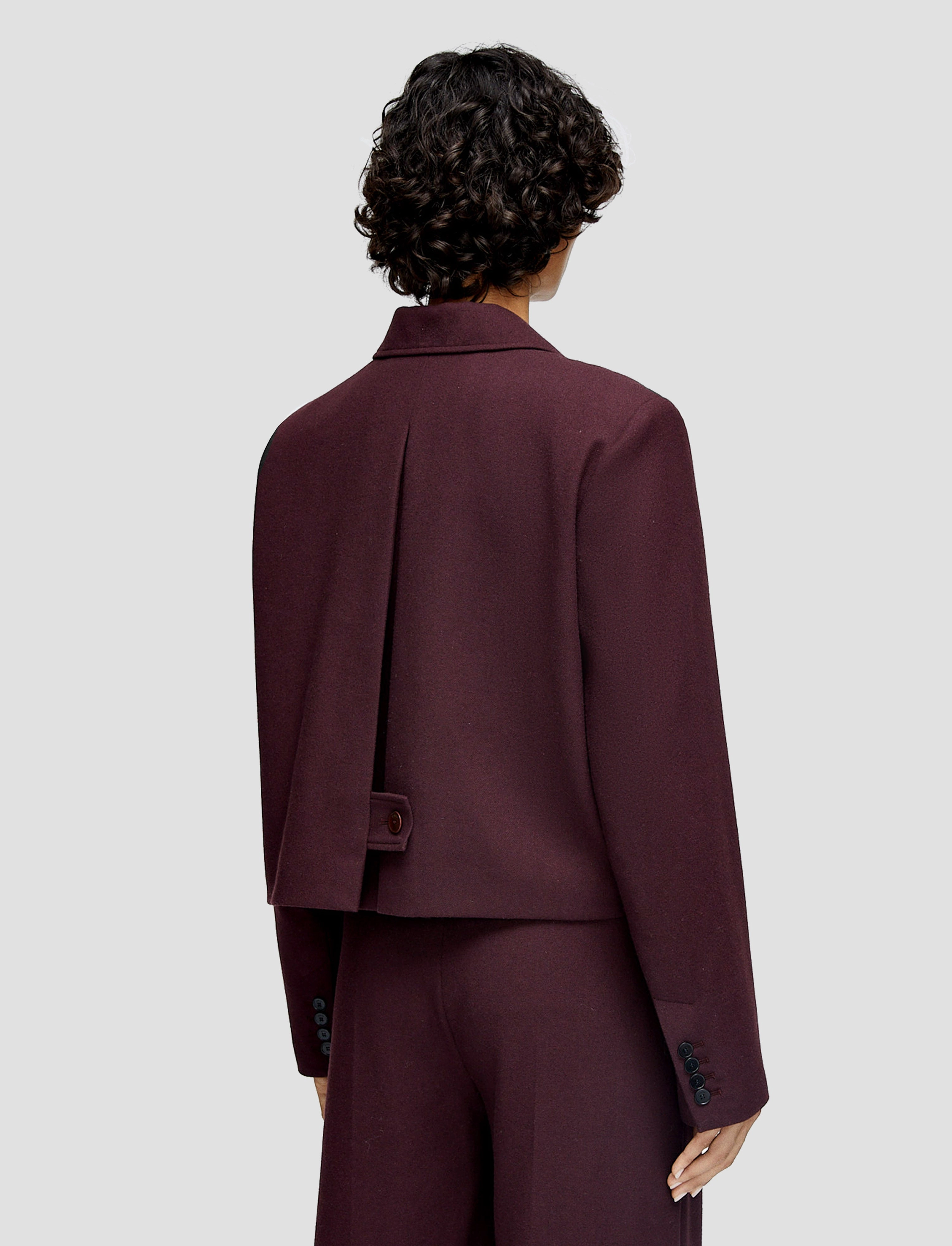 Elia Flannel Wool Jacket BreathableTechnology Fashion Ease