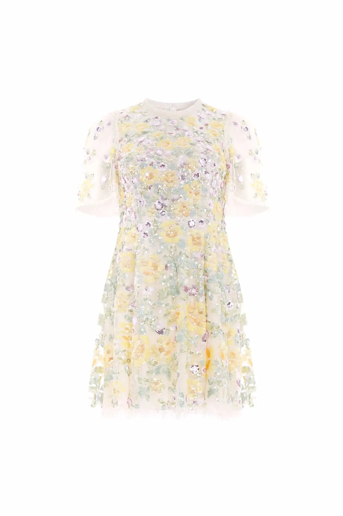 Elina Rose Short Sleeve Mini Dress Elastic Fit All-Occasion Look