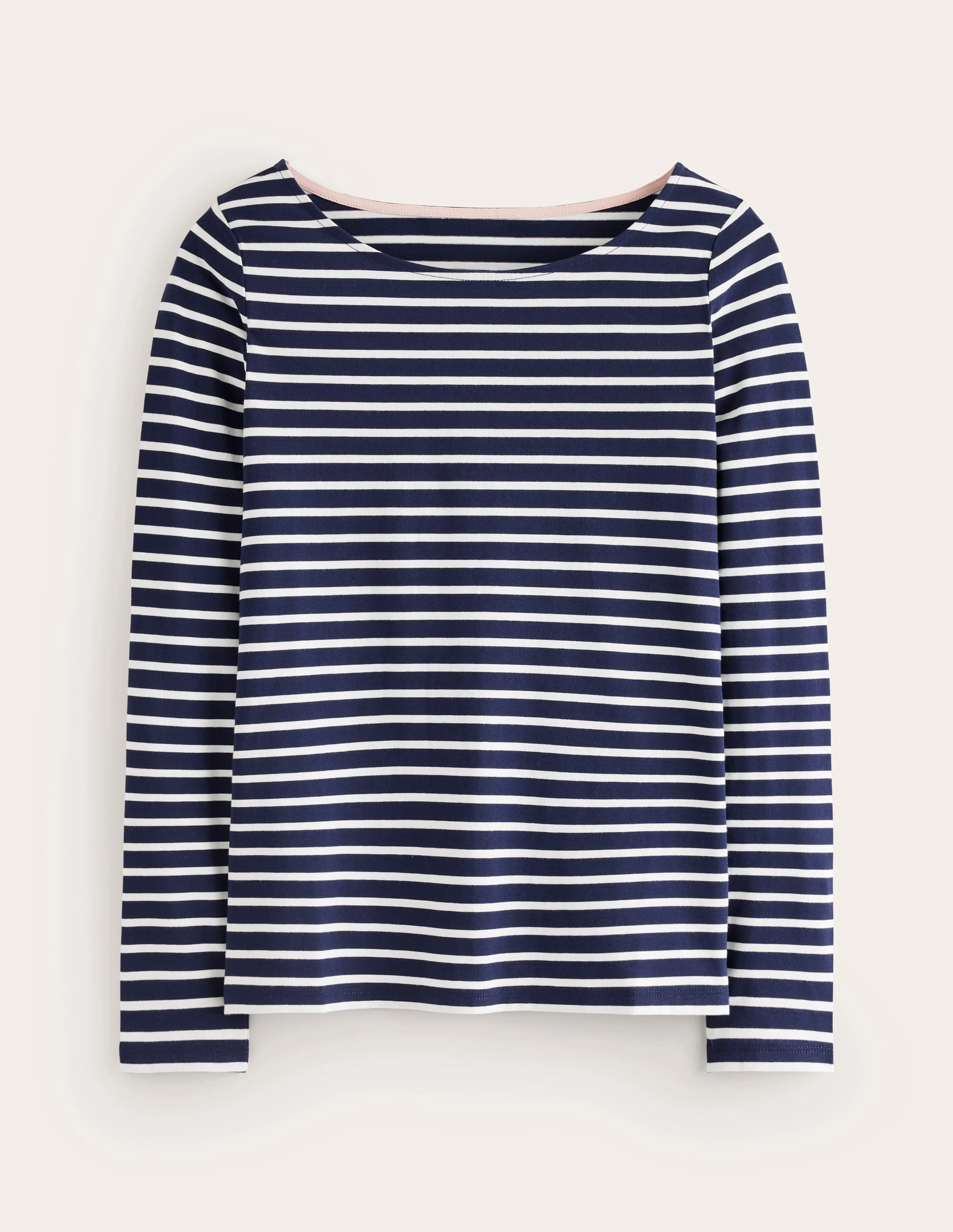 Ella Long Sleeve Breton-Navy, Ivory SlipResistant QuickDryTech