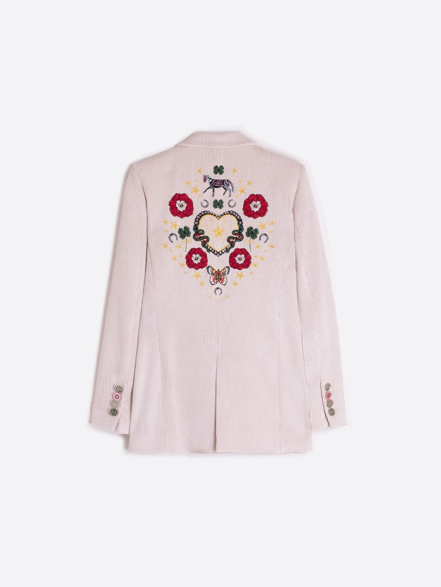 sunny - day look EMBROIDERED FLORAL BLAZER