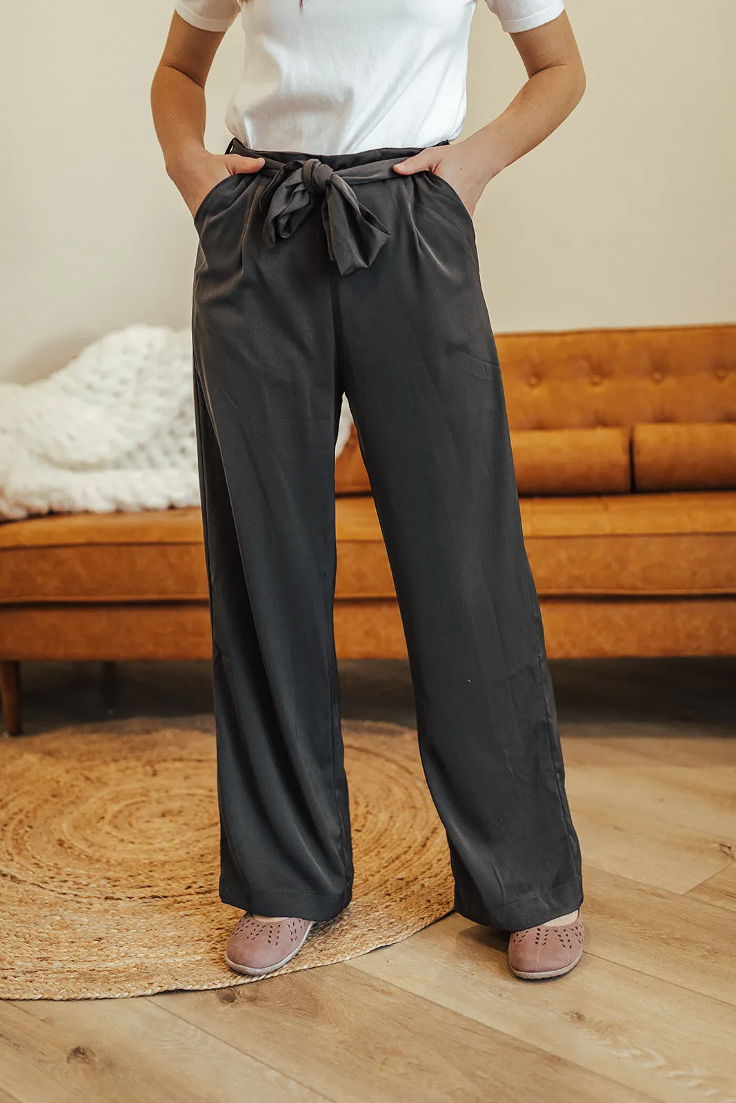 Comfort Fit Wear Emma High Waist Pants Two Charcoal