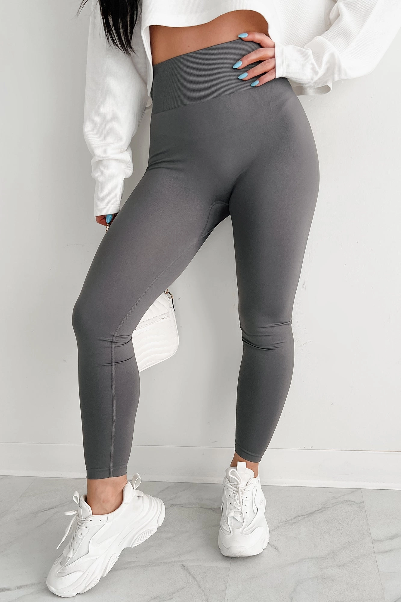 Endless Motion Seamless High Rise Leggings (Cool Grey) Dynamic Motion