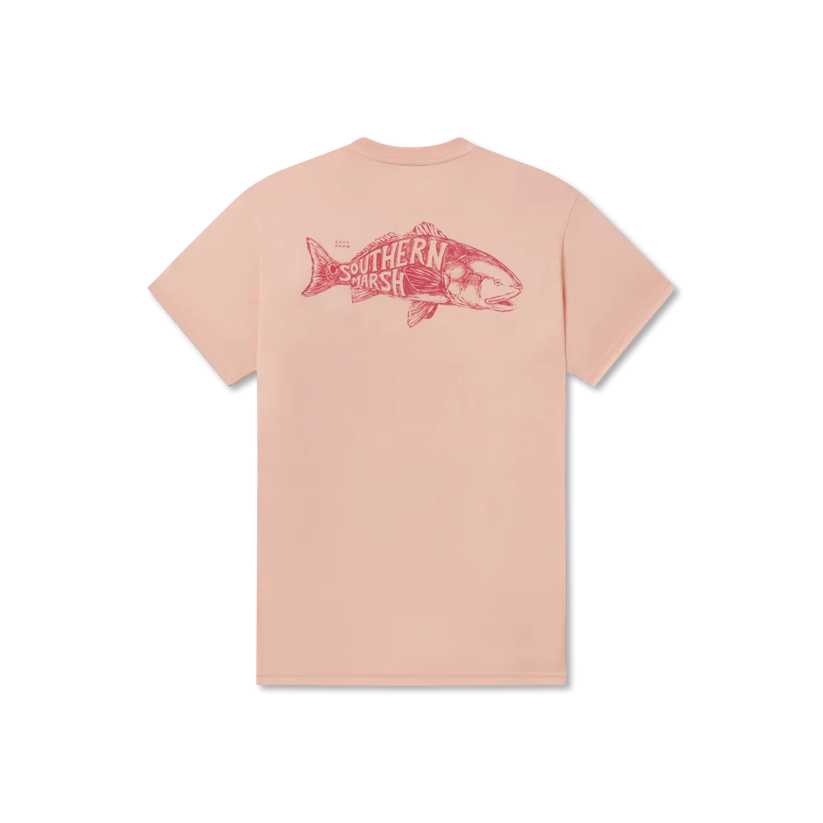 Engravings Redfish SS Tee - Terracotta