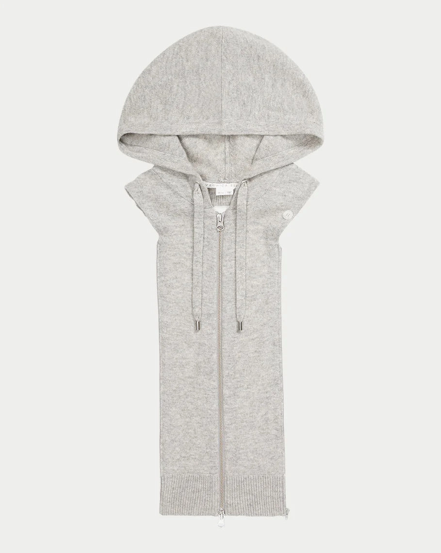 Motion Friendly Taped Edges Cashmere Hoodie Dickey Grey