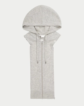 Motion Friendly Taped Edges Cashmere Hoodie Dickey Grey