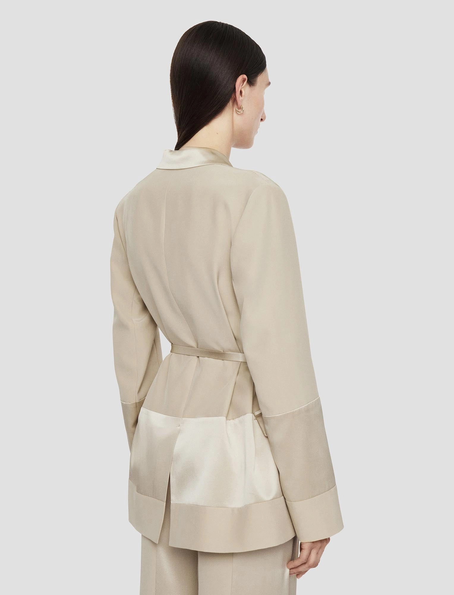 Illustrate Amelia Shiny Matte Satin Jacket