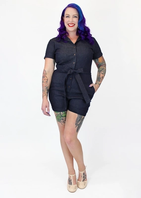 Training Teen One Piece Denim Romper #DRS